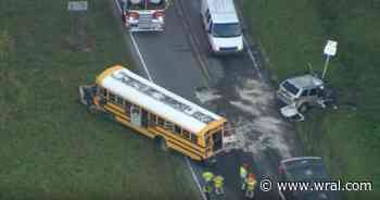 Man seriously injured after crash with work bus on US 701 in Johnston County