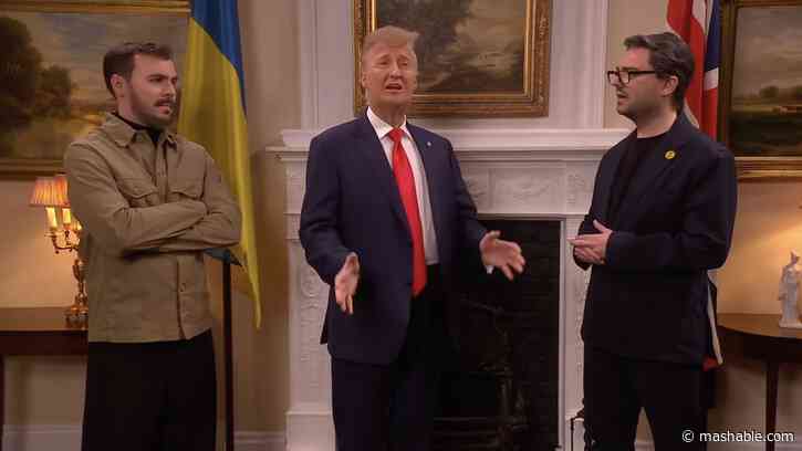Trump begs Prime Minister Andy Burnham to swap jobs in SNL UK cold open