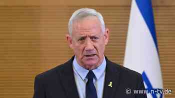 Bündnis laut Umfrage zu schwach: Israel: Oppositionspolitiker Gantz zieht Kandidatur zurück
