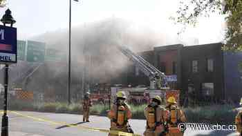 About 150 Montreal firefighters respond to 5-alarm fire in Saint-Michel area