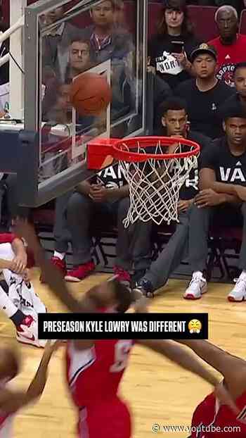 had to bring this Kyle Lowry preseason moment back 🥹