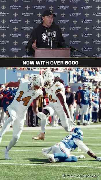 Kellen Moore on Alvin Kamara's Milestone 🔥 #saints #nfl #shorts