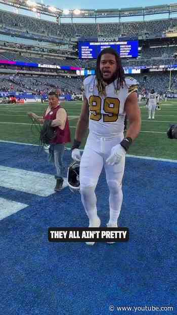Chase Young Reacts to Saints Win vs. Giants 💪 #nfl #shorts
