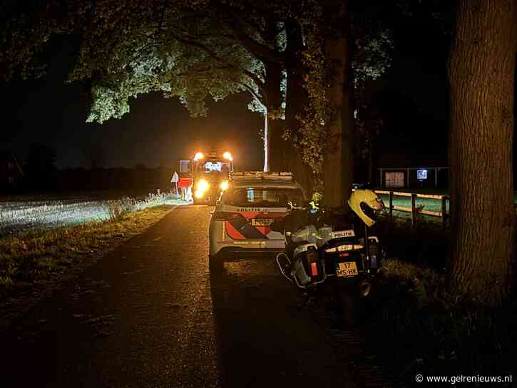 Bestuurder overleden na eenzijdig ongeval