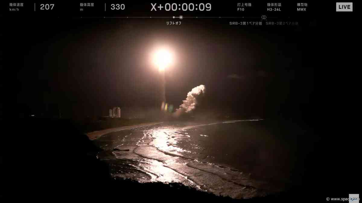 Japan launches historic MMX sample-return mission to Mars' moon Phobos (video)