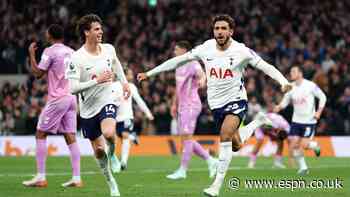 Tottenham vs. Coventry LIVE: Premier League updates as Marmoush restores lead for De Zerbi's side