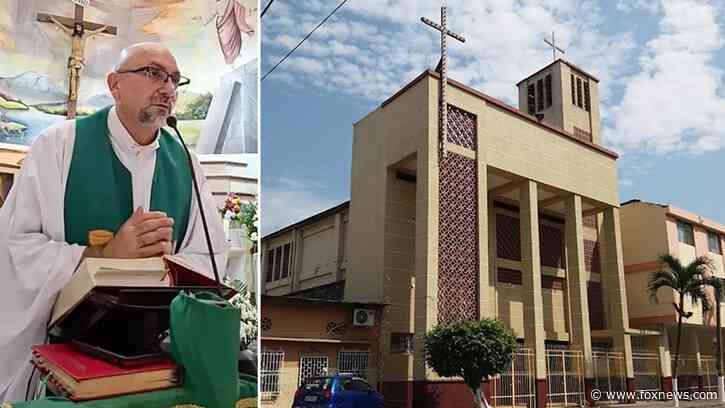 Priest killed by falling crucifix during livestreamed Mass as worshippers rush to help