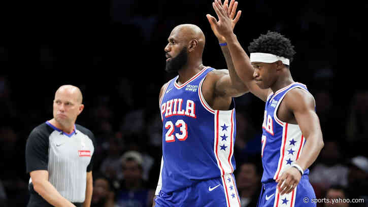 Sixers' VJ Edgecombe on playing with LeBron James: 'He's exactly old enough to be my dad, which is crazy'
