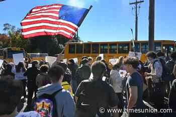 Colonie students protest racist remarks made in group chat
