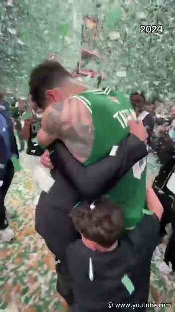 This moment between Jayson Tatum and his mom from the 2024 NBA Finals was too wholesome 🥹❤️