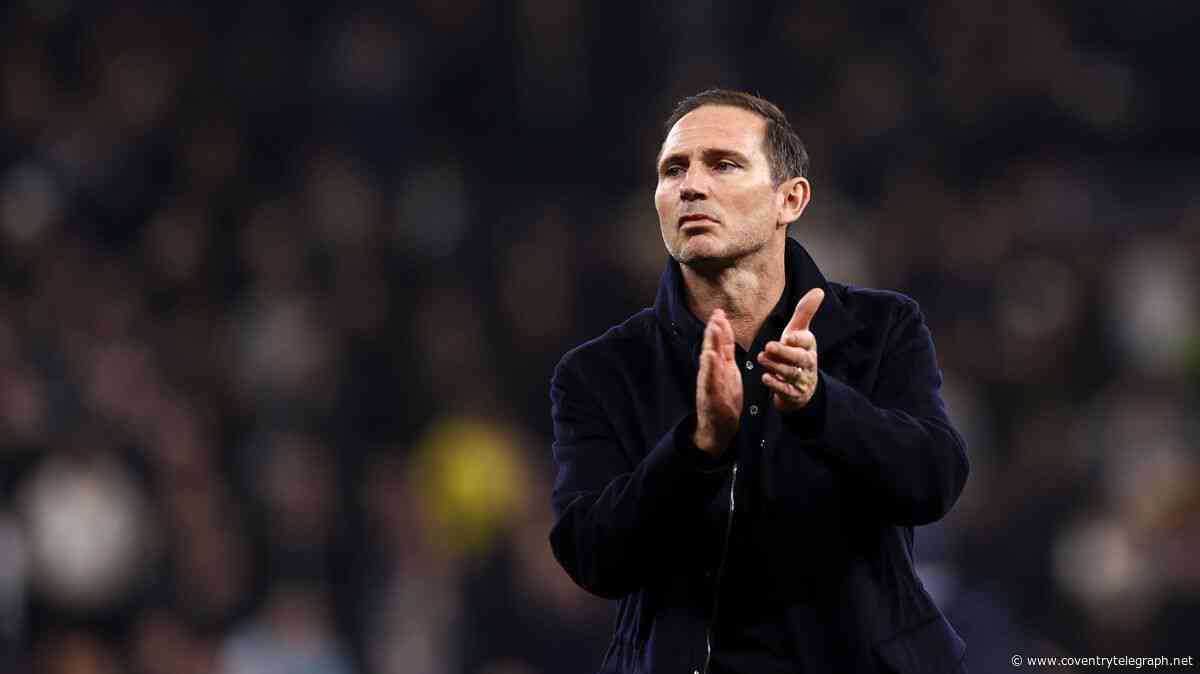 Frank Lampard takes heart from Coventry City 'personality' that whole stadium felt