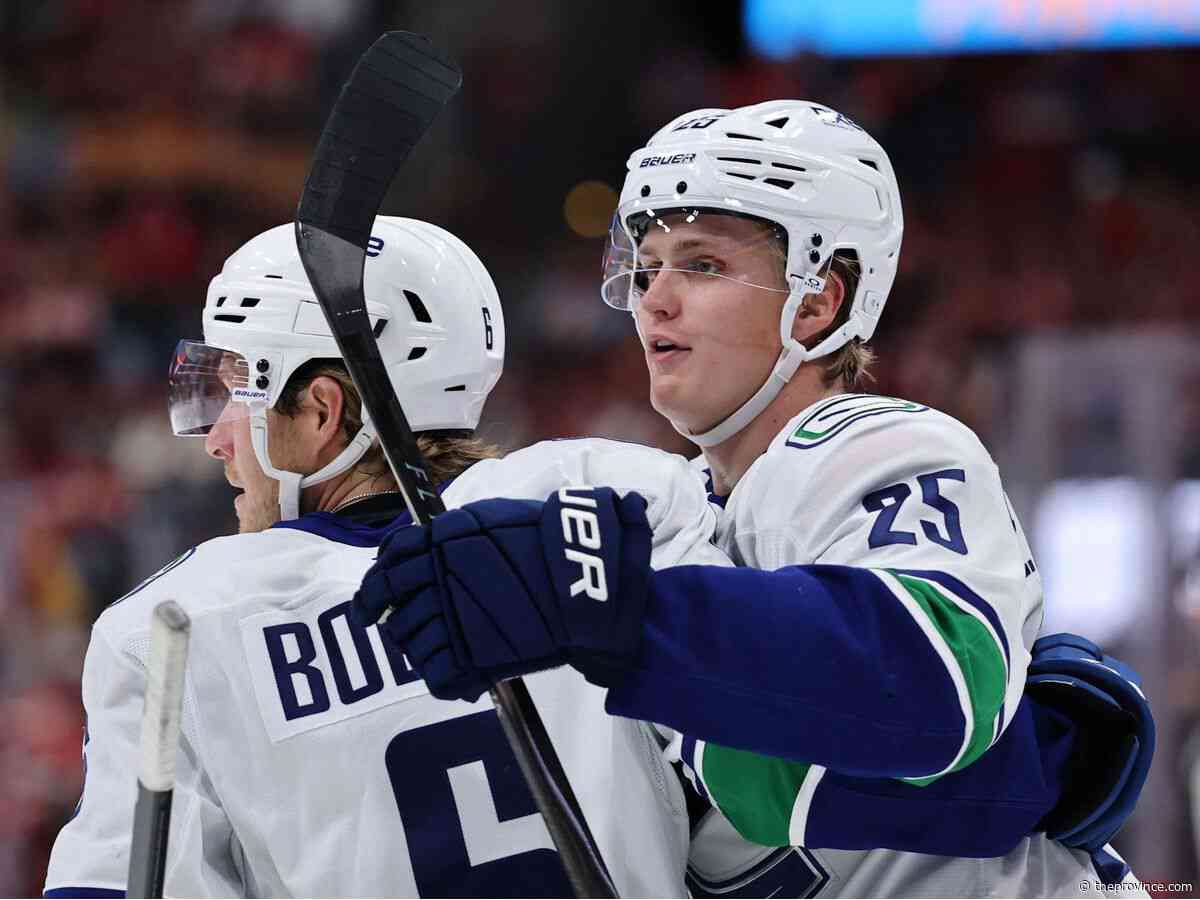 Canucks: Emergence of big-hitting blueliner Elias Pettersson no surprise