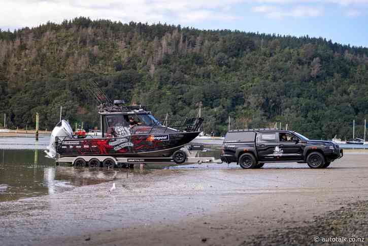 Nissan Navaras tow Fishing and Adventure boats around NZ