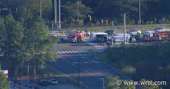 Six people hurt in crash involving airport shuttle bus in Cary