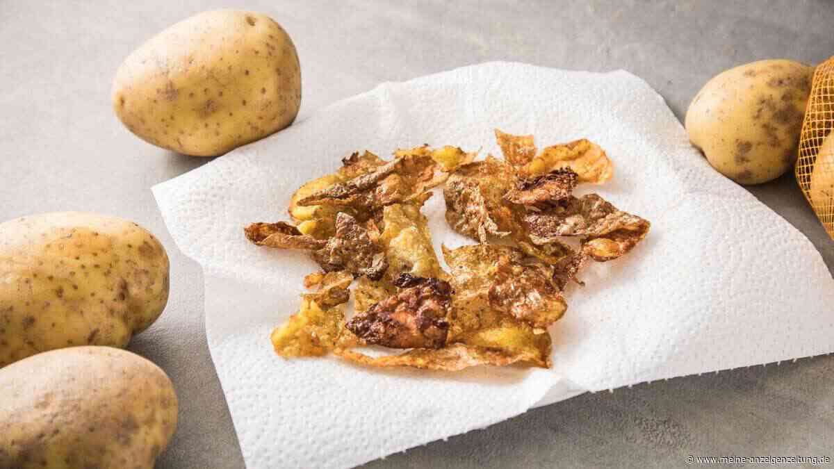 Chips aus Kartoffelschalen im Airfryer? Keine gute Idee