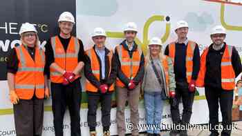 A warm welcome: Government ministers survey Hull Heat Network progress