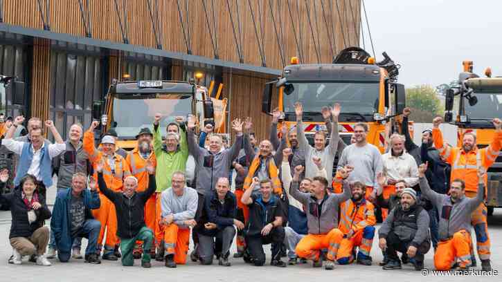 Viele Emotionen, Taschentücher und Konfetti: Bauhof-Team zieht in Neubau ein