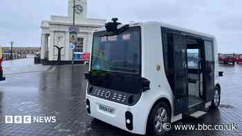 Driverless shuttle bus trial on Margate road