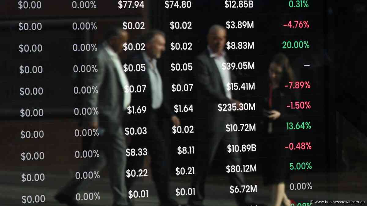 Australian shares fall, dragged lower by NAB and BHP