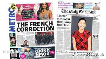 The Papers: 'The French correction' and 'Labour cuts £2bn from Army'