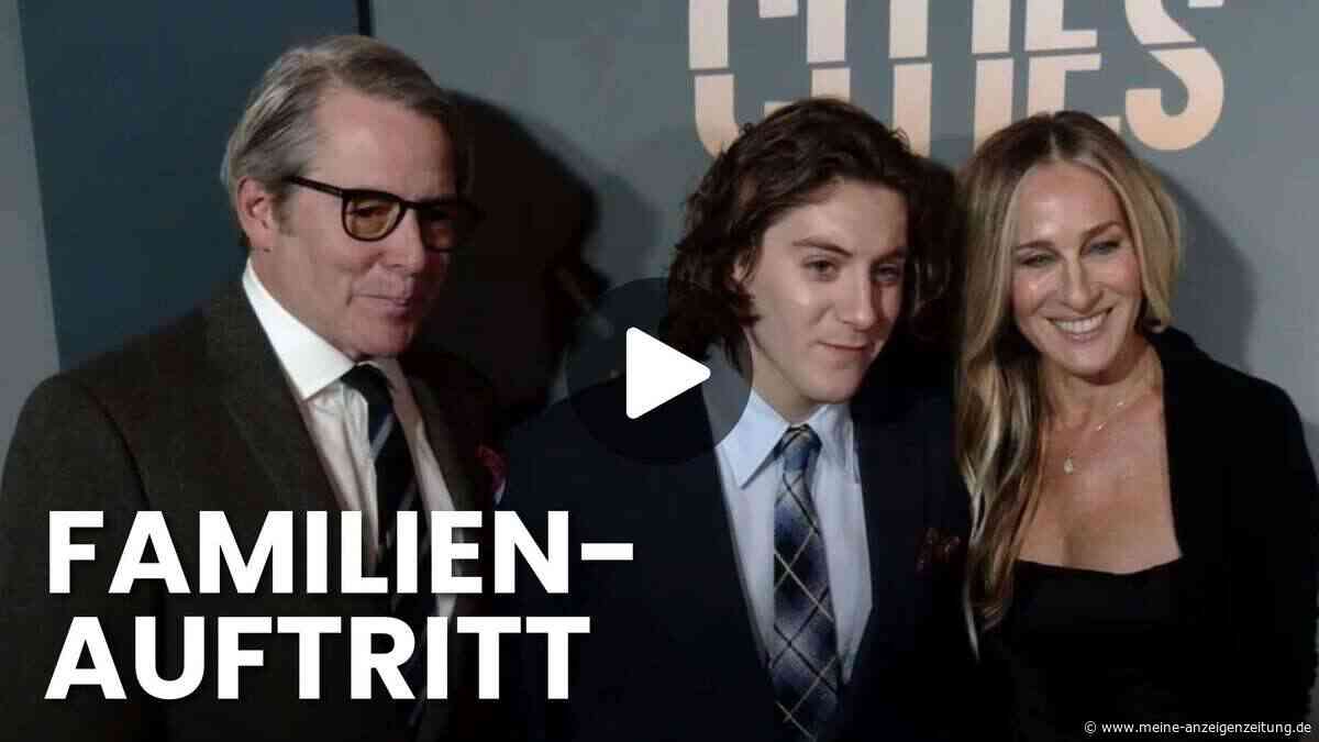Seltenes Trio auf dem roten Teppich: Sarah Jessica Parker mit Ehemann und Sohn in New York