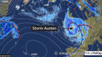 Storm Austen named by Met Office with 70mph winds set to batter parts of Wales