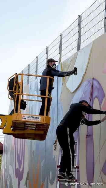 Neues Graffiti: In Dortmund blüht selbst der Beton