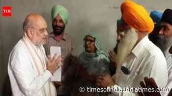 Amit Shah meets families of anti-drug campaigners killed in Punjab; targets AAP on open drug trade