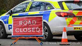 VW Golf wrong way crash during police chase closes Bristol Airport road