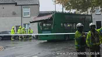 Children taken to hospital after school bus crashes into railway bridge
