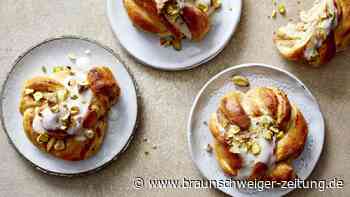 Schwedische Kardamom-Zimt-Knoten mit Joghurt
