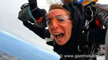 Petrified flyer raises almost £2,000 for hospice but admits jumping out of plane hasn't conquered fear