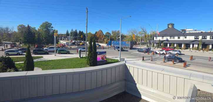Grand Bend Bridge paving underway