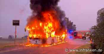 Nach Flammen-Inferno in Hirschaid: Busfahrer dankt Kindern - "waren alle Helden"