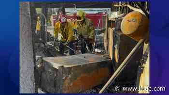 Firefighters find safe filled with priceless family heirlooms in wildfire rubble