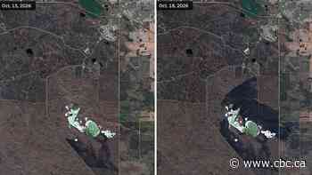 Satellite images reveal Wainwright fire devastation