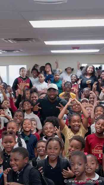 🕷️On behalf of SpidaCares, Donovan surprised students at Ohio College Preparatory School!
