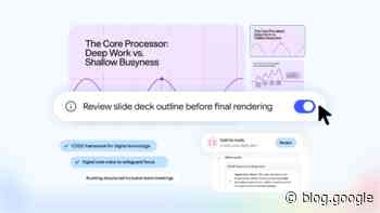 How to shape your slides and videos with Gemini Notebook