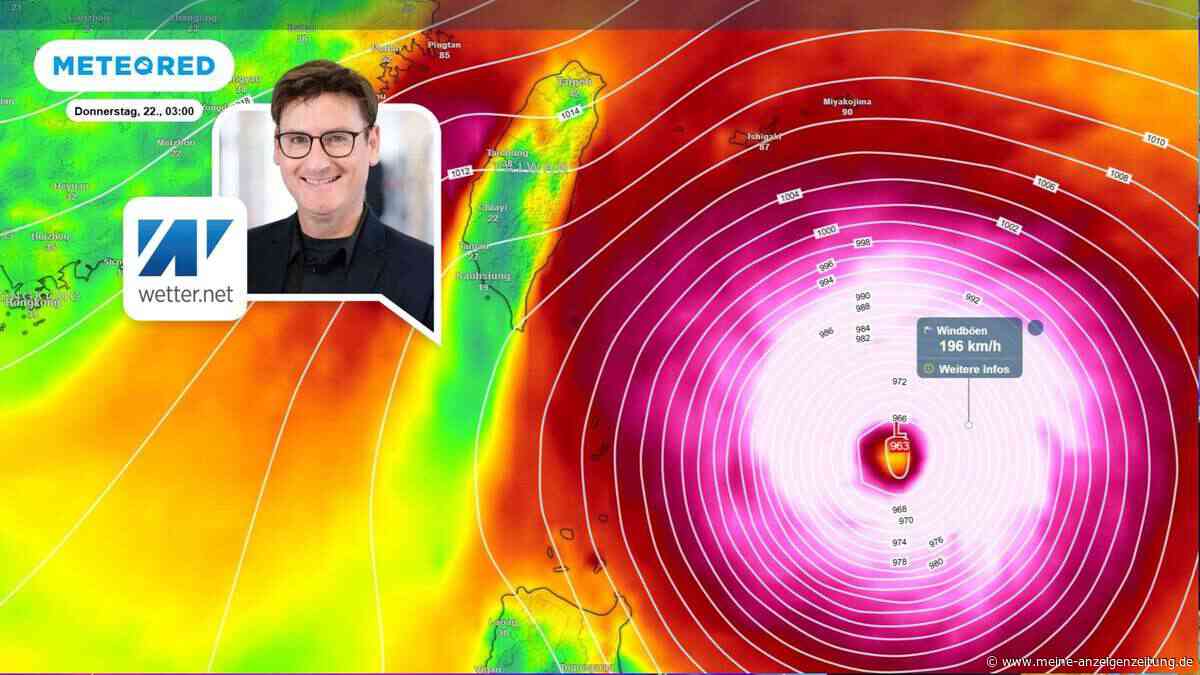 Orkanböen, meterhohe Wellen und Sturmflut befürchtet: Taifun könnte schon bald auf Land treffen