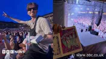 Gig-going artist draws 'crazy crowds' from mosh pit