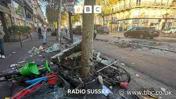 Brighton band caught in Parisian riots
