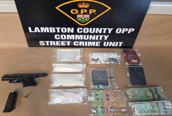 Three charged after Lambton, Essex OPP seize gun, cocaine Tilbury