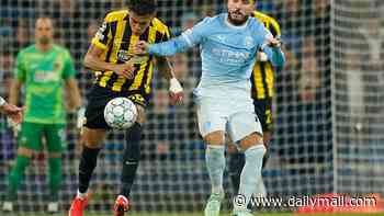 Champions League: Man City lead against AEK Athens as Liverpool host Villarreal