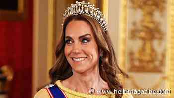 Kate Middleton looks like an actual Disney princess in sheer caped dress and glittering tiara