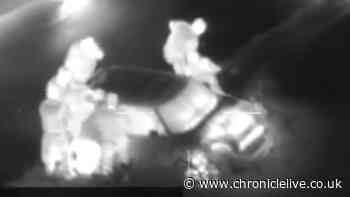 Dramatic 140mph police chase on A1(M) ends with Mini Cooper spinning into hedge