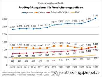 So viel gaben die Deutschen 2025 für Versicherungen aus