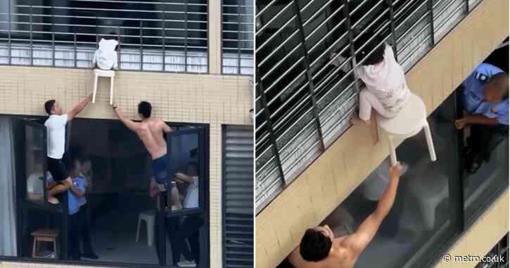 Girl, 3, rescued after getting head stuck in 12th-storey window