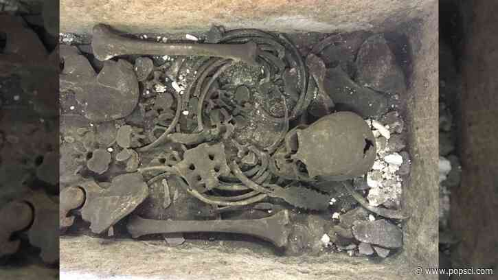 Roman sarcophagus inside Westminster Abbey originally held a different body