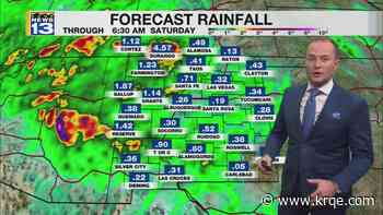 Heavy rain could bring flash flooding to New Mexico, southwest Colorado through Friday