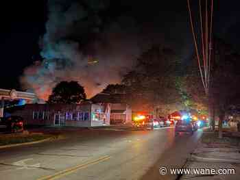 Crews respond to large fire near downtown Huntington